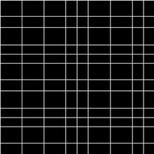 Load image into Gallery viewer, Black irregular grid patterned vinyl wallpaper